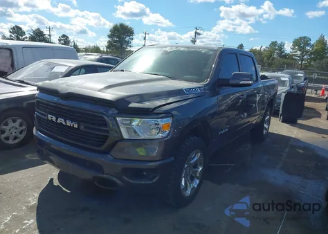 2021 Ram 1500 Big Horn 4X4 5'7 Box from USA, damaged, VIN 1C6SRFFT5MN615663